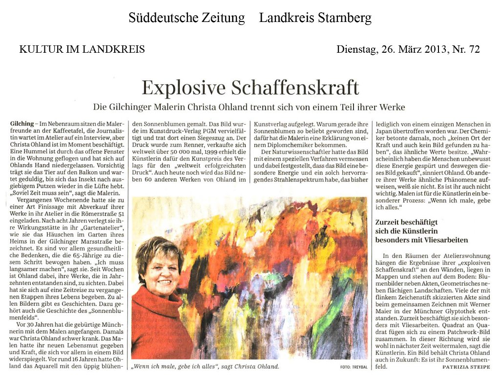 Süddeutsche Zeitung 26. März 2013